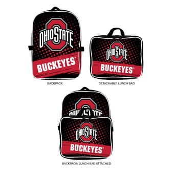 MOJO Ohio State Buckeyes Backpack & Lunch Box 2-Piece Set