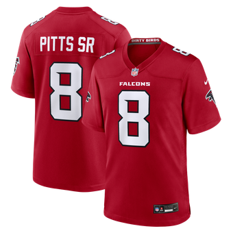 Atlanta Falcons Nike Game Home Jersey - Red - Kyle Pitts Sr. - Mens