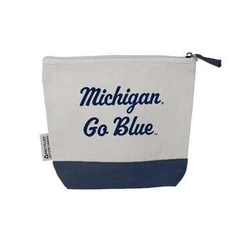 Cream Michigan Wolverines Everyday Purse Pouch
