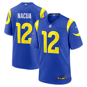 Los Angeles Rams Nike Game Home Jersey - Royal - Puka Nacua - Mens