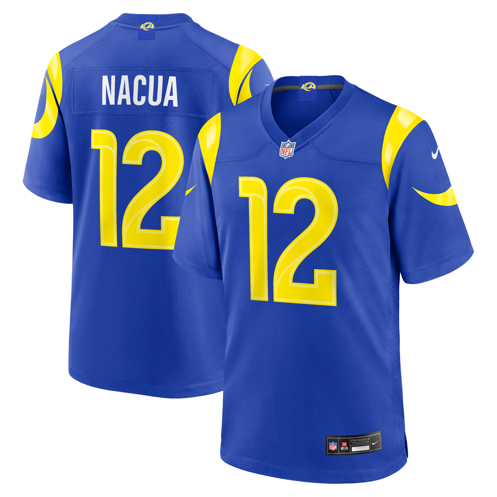 Maglia Los Angeles Rams Nike Game Home - Blu Reale - Puka Nacua - Uomo