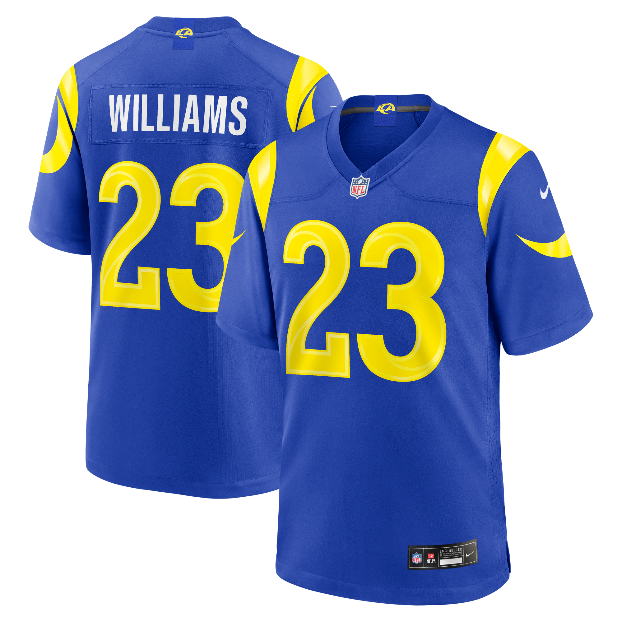 Maglia Los Angeles Rams Nike Game Home - Blu Reale - Kyren Williams - Uomo