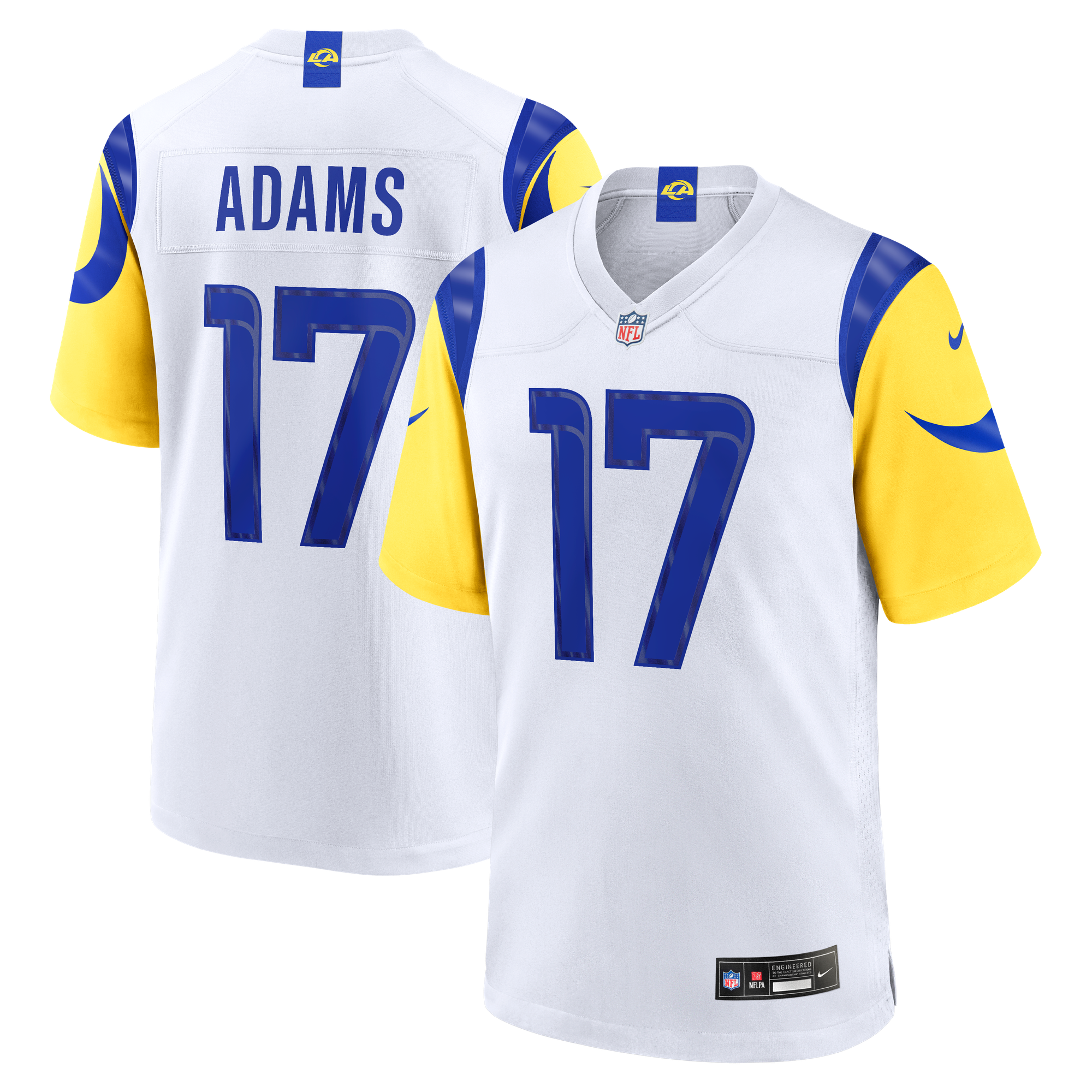 Maglia Los Angeles Rams Nike Game Road - Bianco - Davante Adams - Uomo