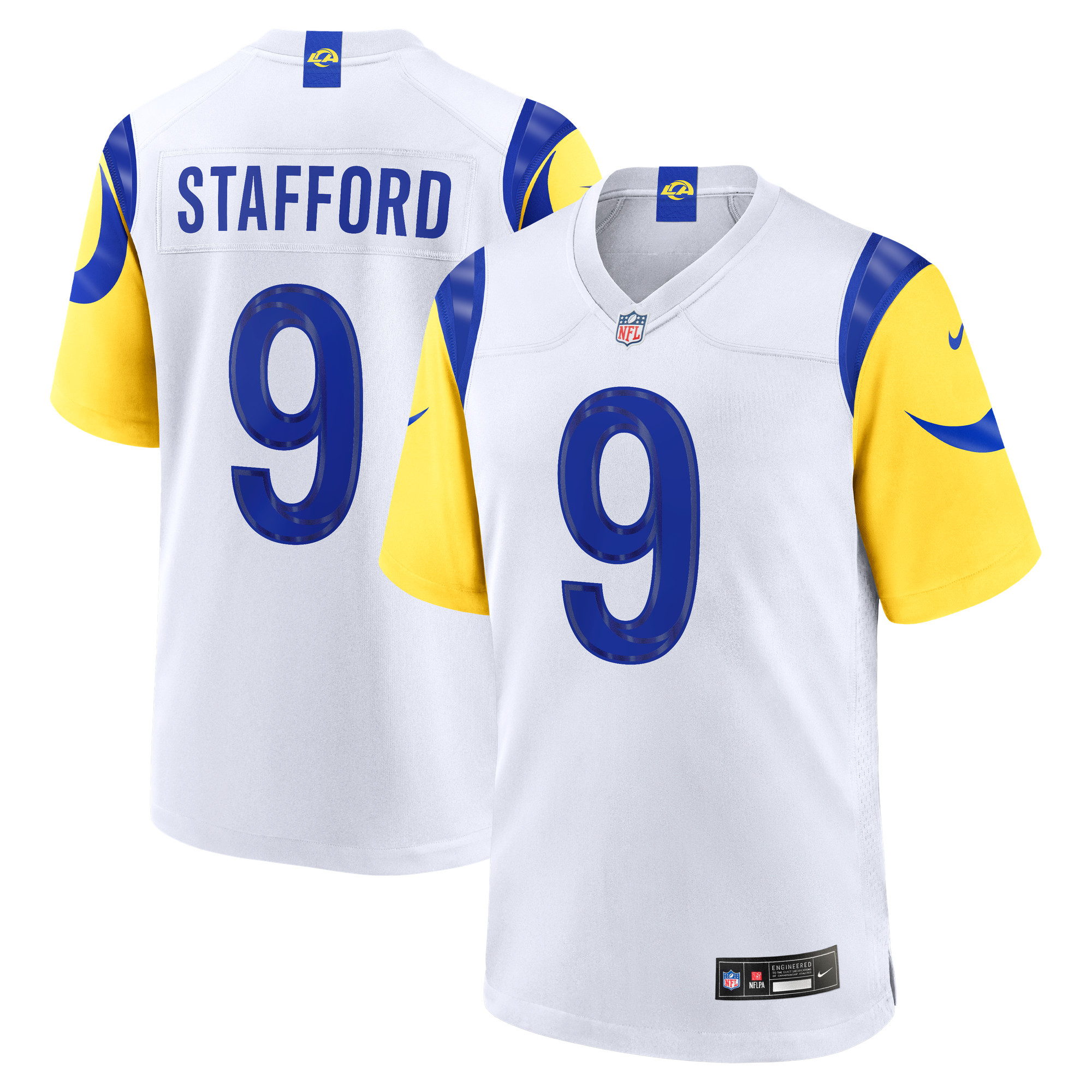Maglia Los Angeles Rams Nike Game Road - Bianco - Matthew Stafford - Uomo