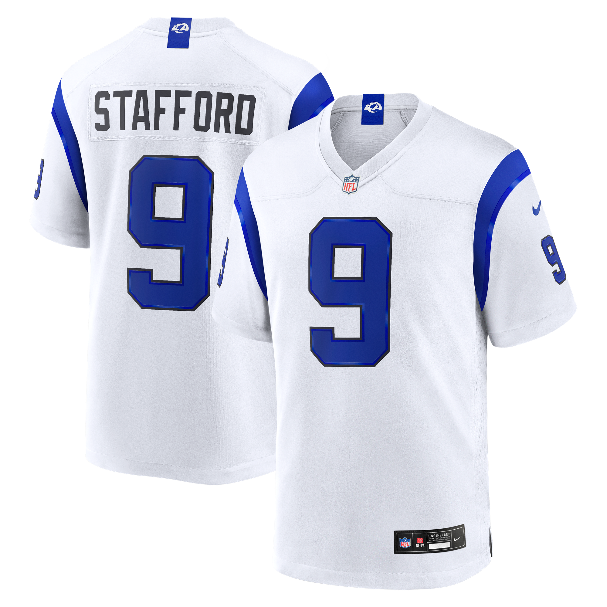 Maglia Los Angeles Rams Nike Game Alternate - Bianco - Matthew Stafford - Uomo