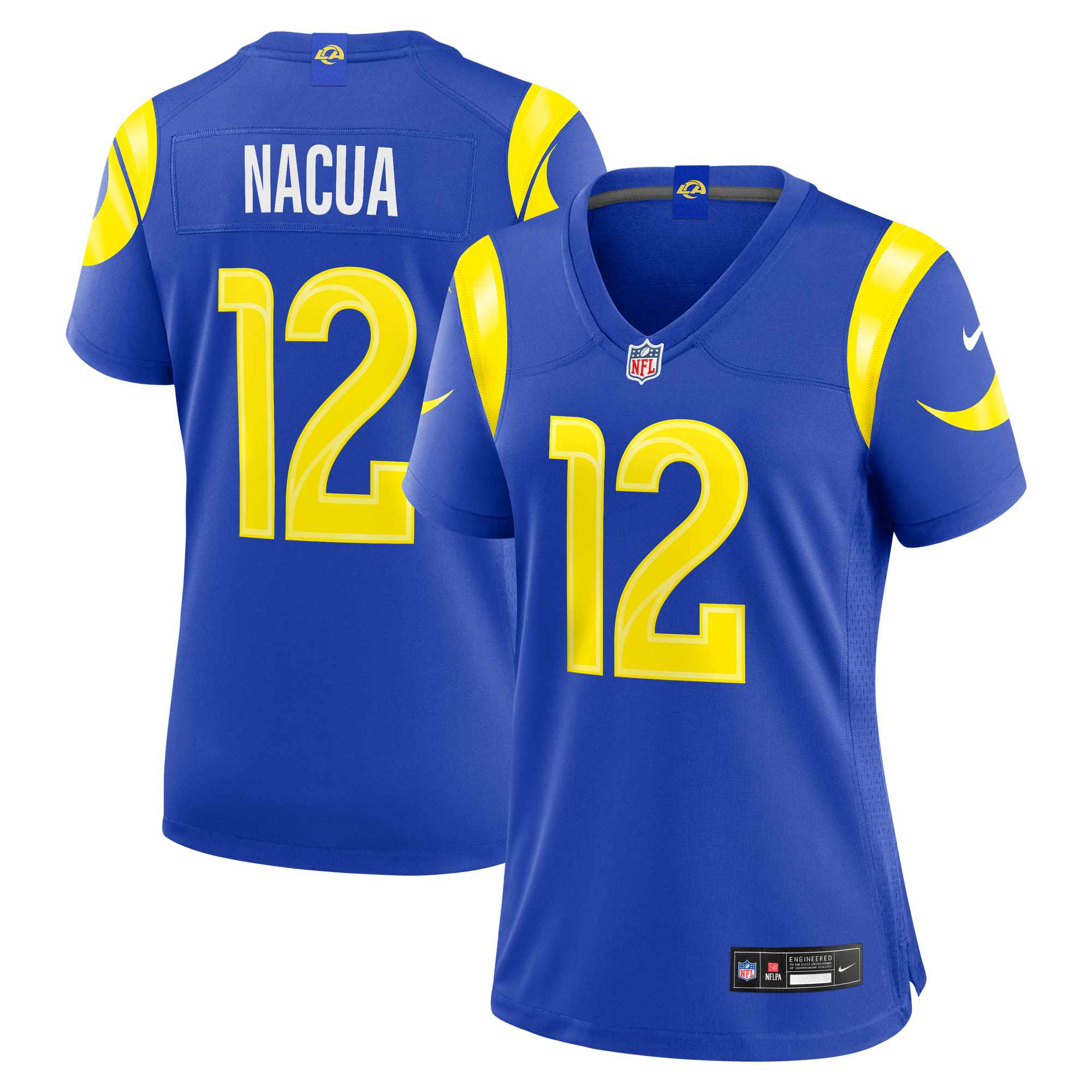 Maglia Los Angeles Rams Nike Game Home - Blu Reale - Puka Nacua - Donna