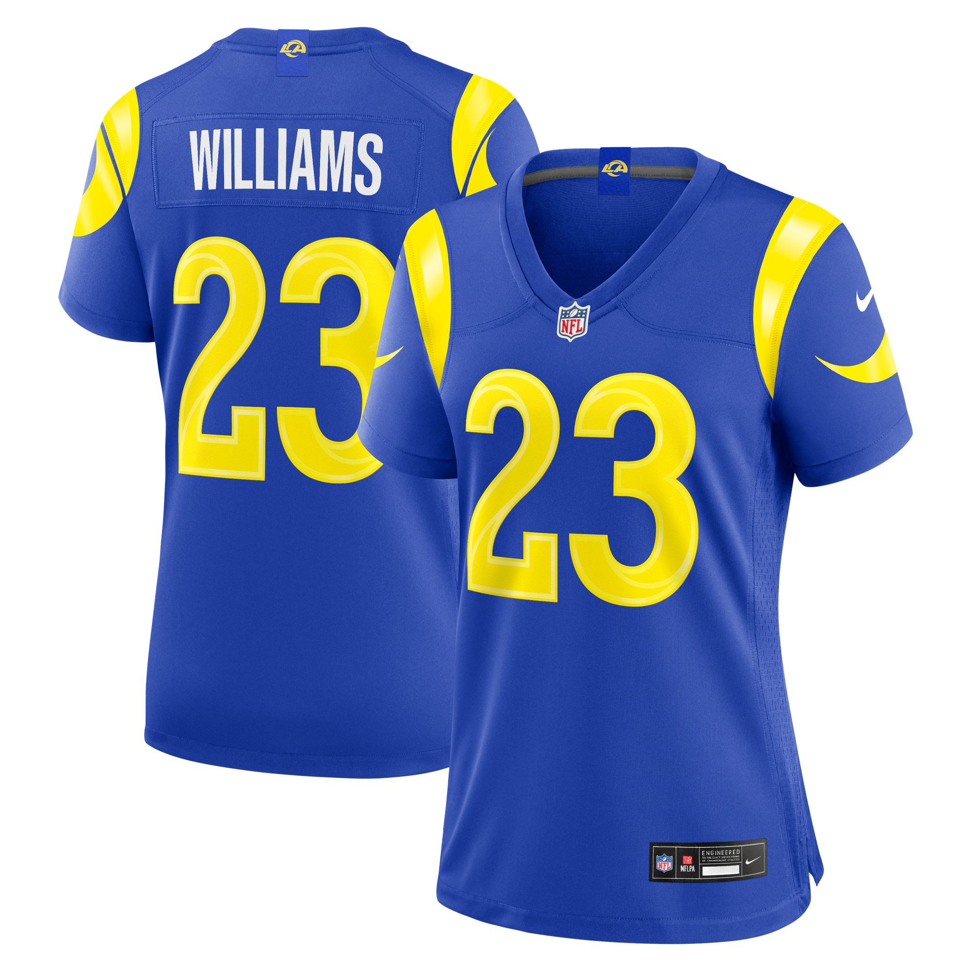 Maglia Los Angeles Rams Nike Game Home - Blu Reale - Kyren Williams - Donna