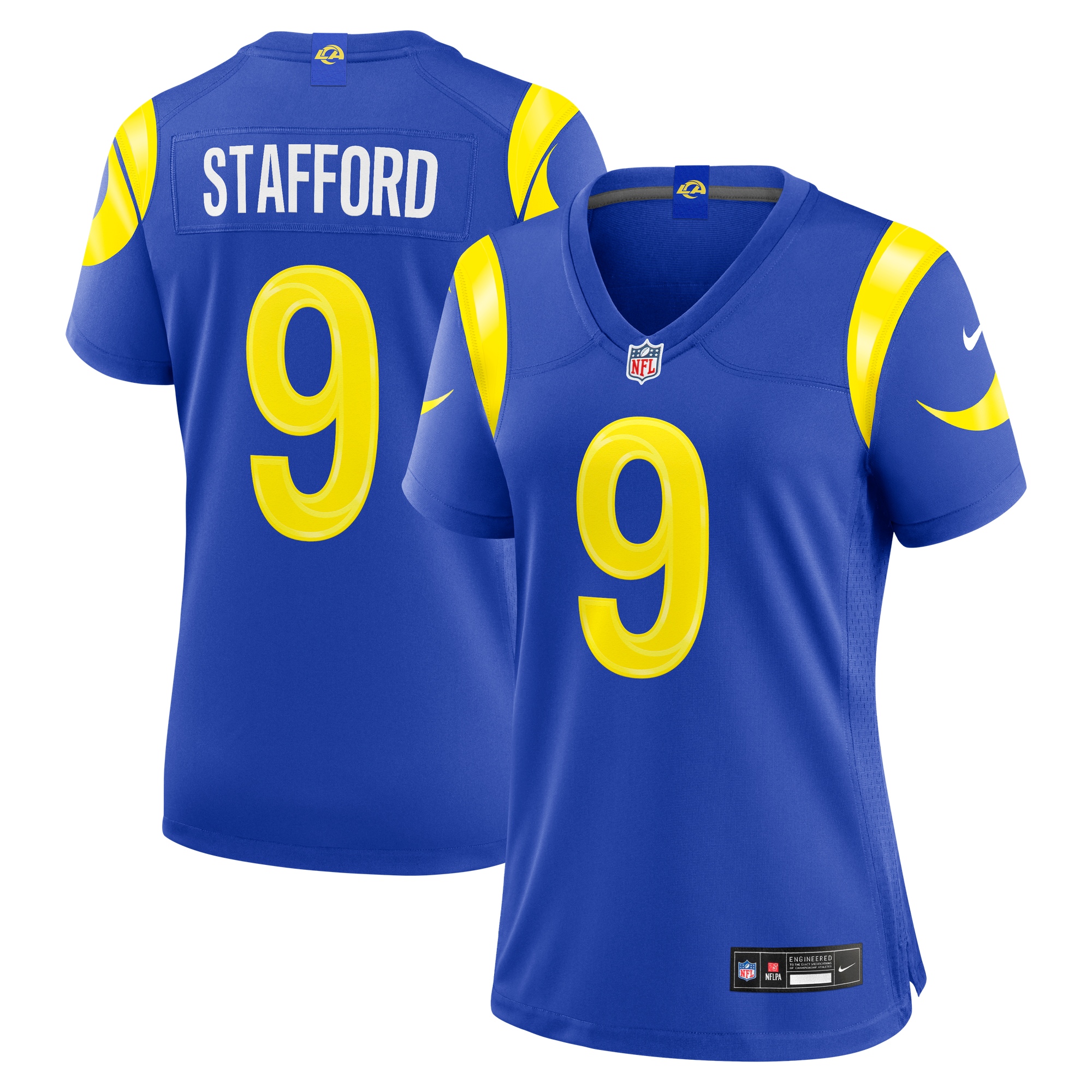 Maglia Los Angeles Rams Nike Game Home - Blu Reale - Matthew Stafford - Donna