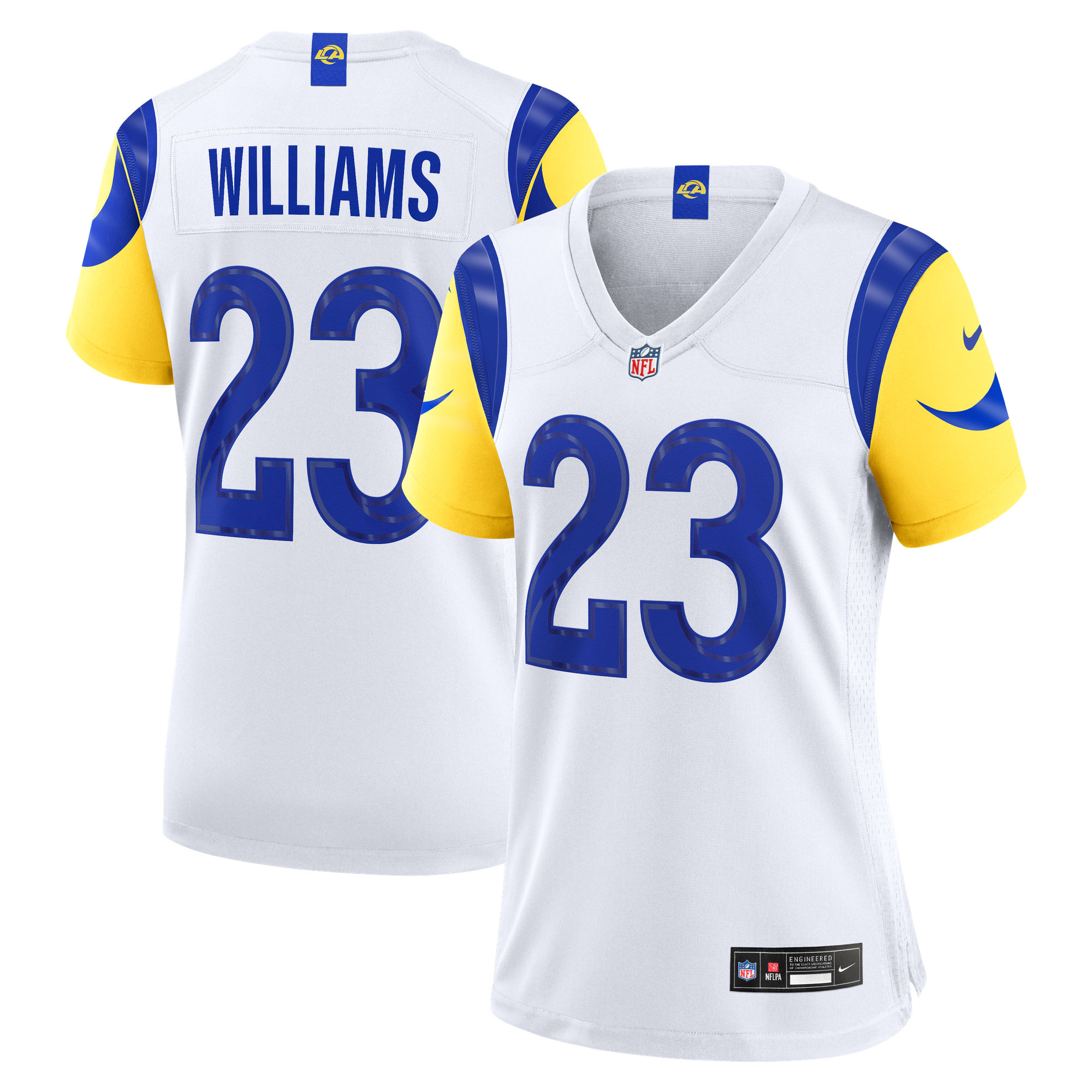 Maglia Los Angeles Rams Nike Game Road - Bianco - Kyren Williams - Donna