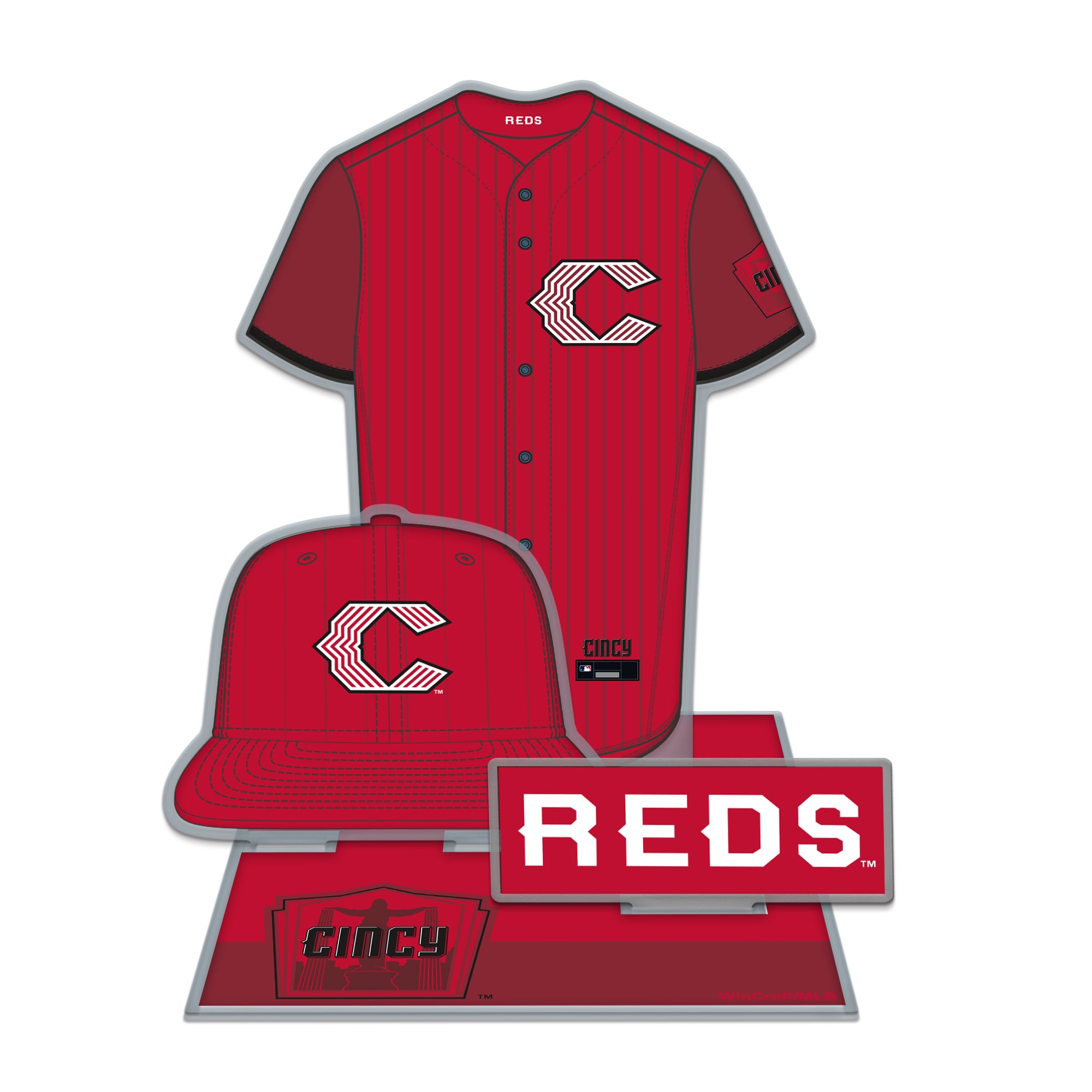 WinCraft  Cincinnati Reds 2026 City Connect 3D Collector Stand