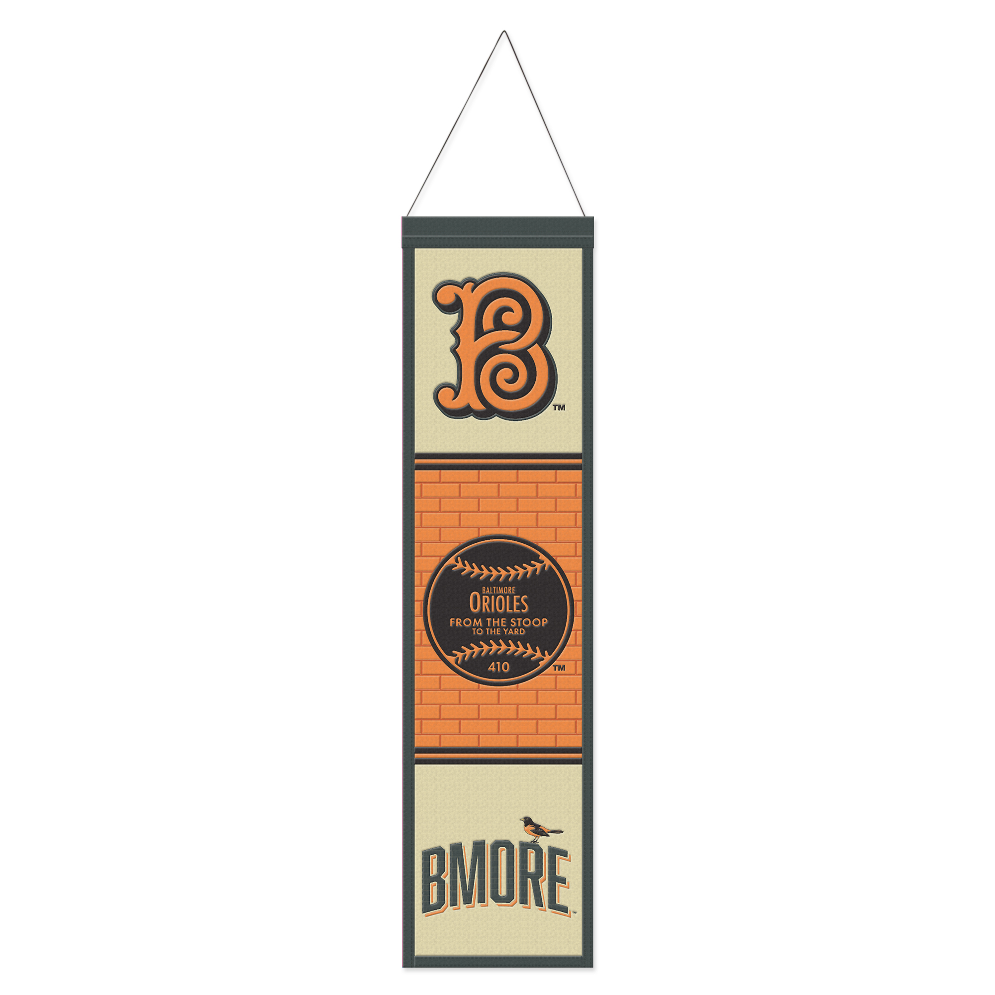 WinCraft  Baltimore Orioles 2026 City Connect 8" x 32" Wool Banner