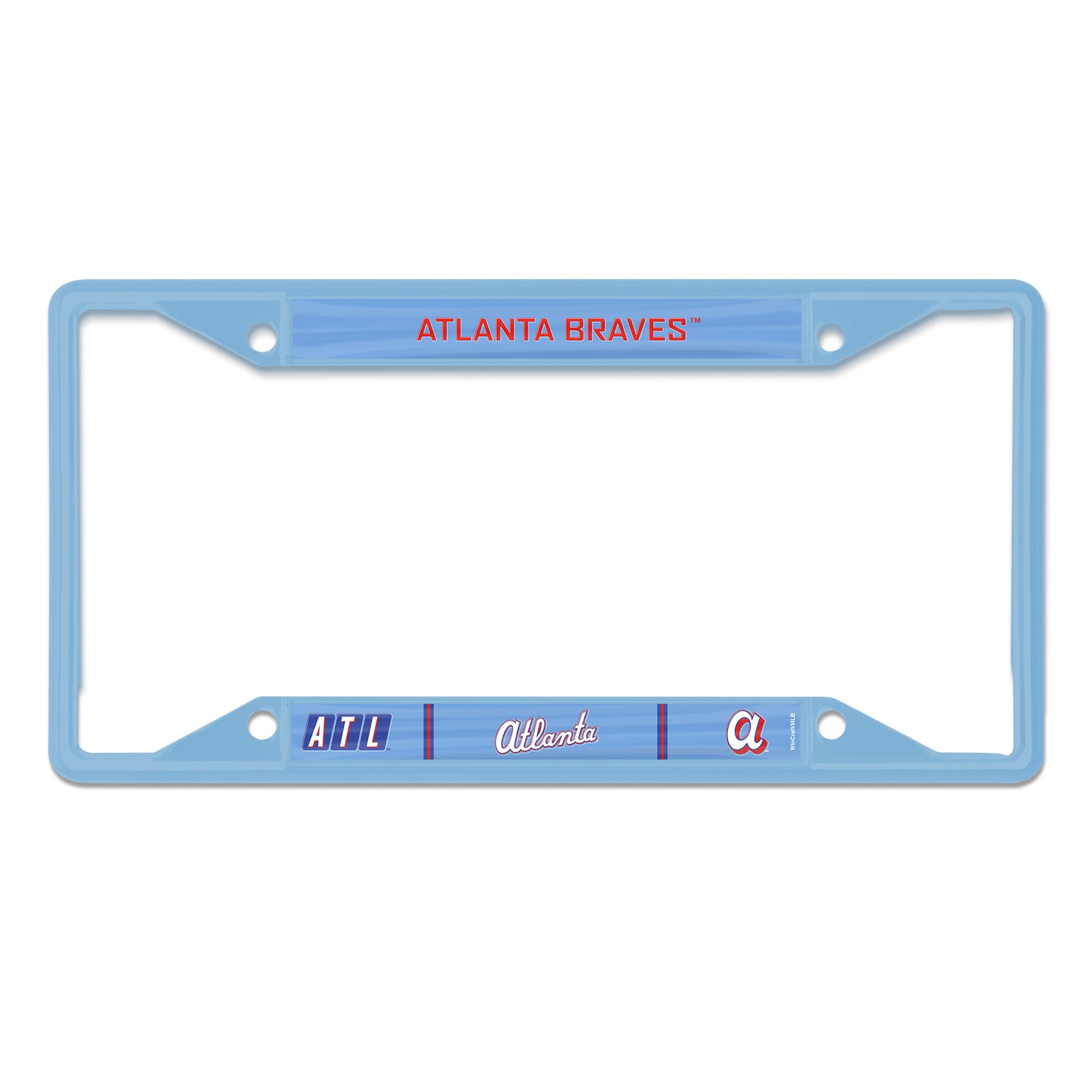 WinCraft  Atlanta Braves 2026 City Connect Laser Cut Metal License Plate Frame