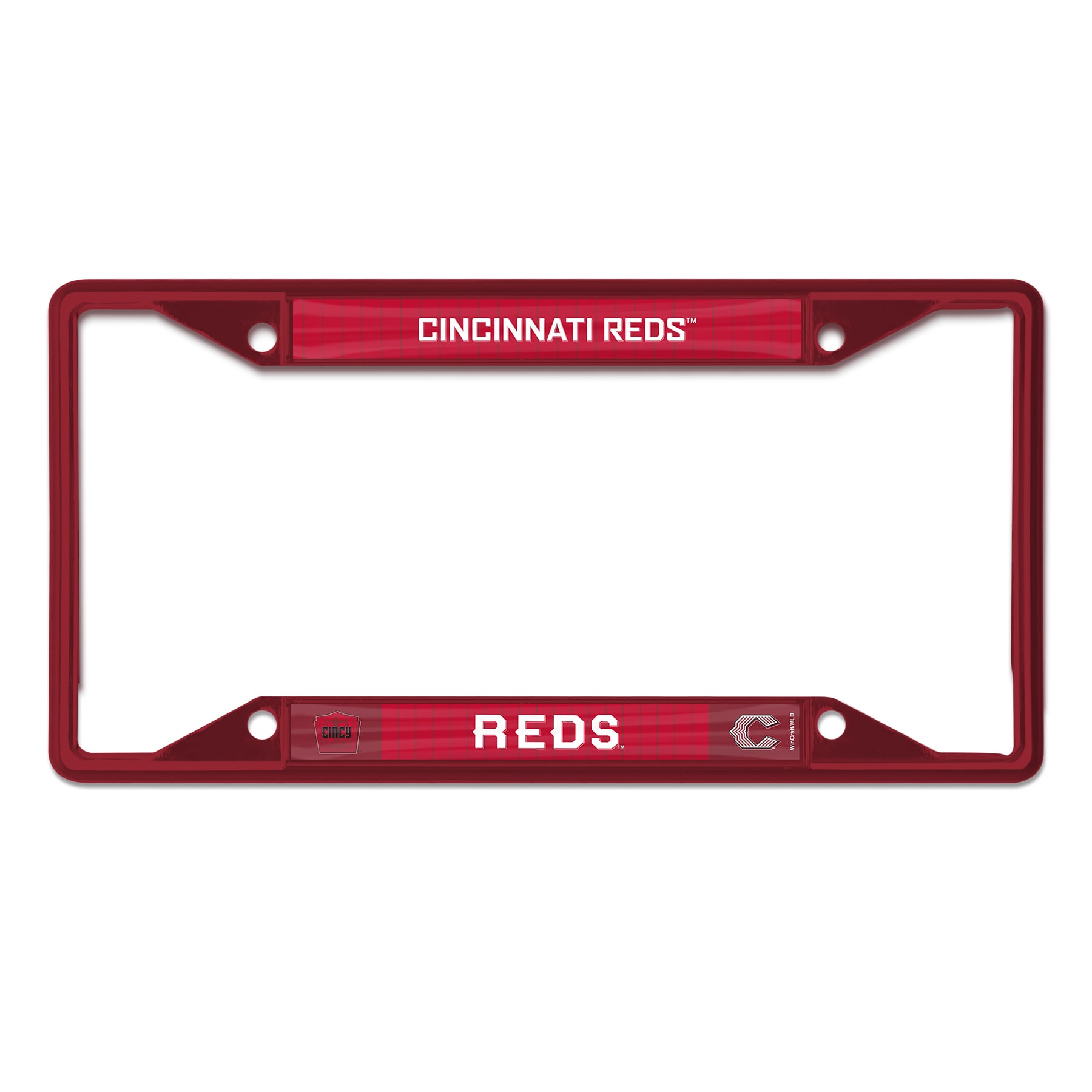 WinCraft  Cincinnati Reds 2026 City Connect Laser Cut Metal License Plate Frame