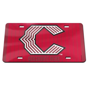 WinCraft  Cincinnati Reds 2026 City Connect Laser Cut Acrylic License Plate