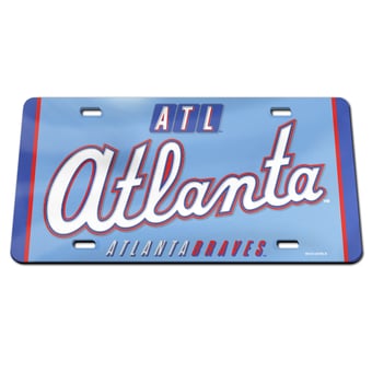 WinCraft  Atlanta Braves 2026 City Connect Laser Cut Acrylic License Plate