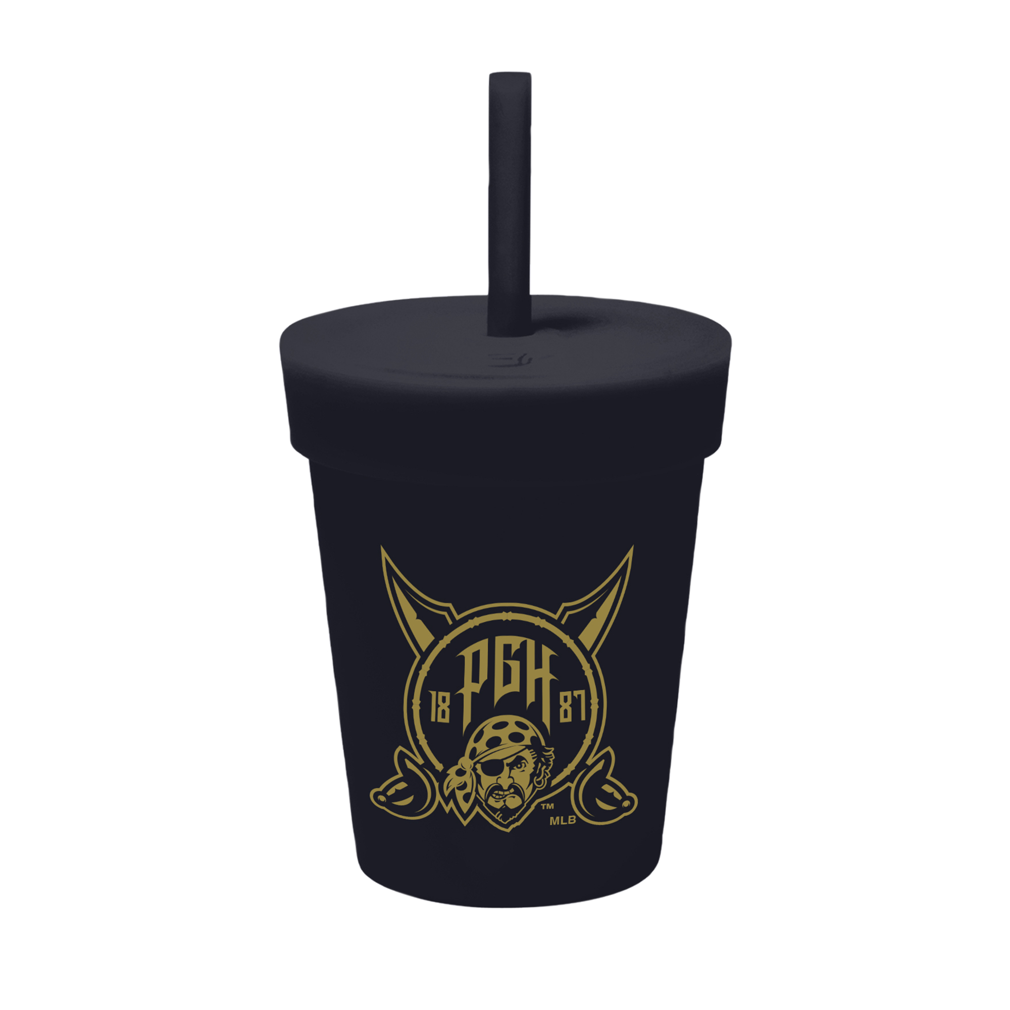 WinCraft  Pittsburgh Pirates 2026 City Connect 8oz. Silicone Tumbler with Lid & Straw