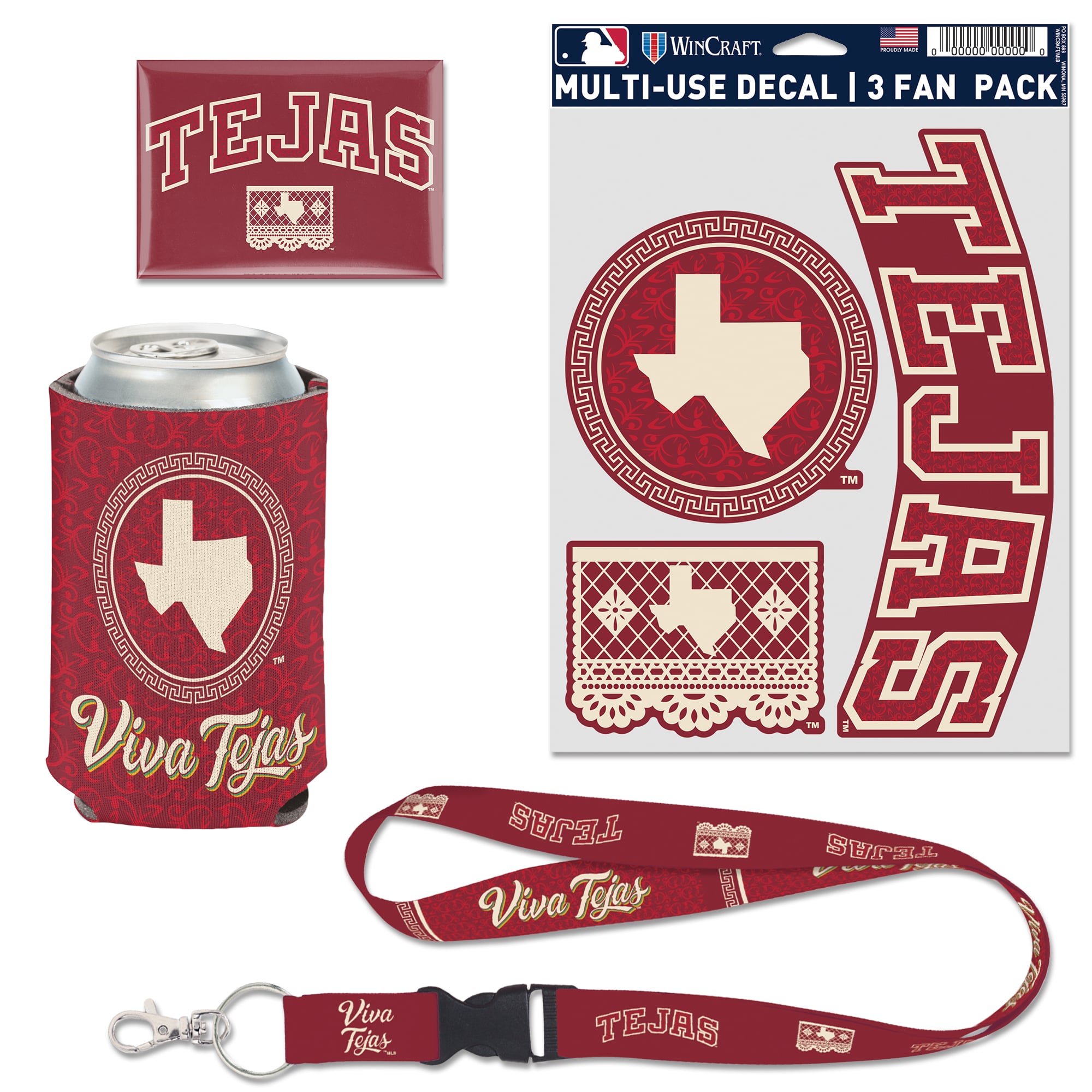 WinCraft  Texas Rangers 2026 City Connect 4-Piece Fan Pack