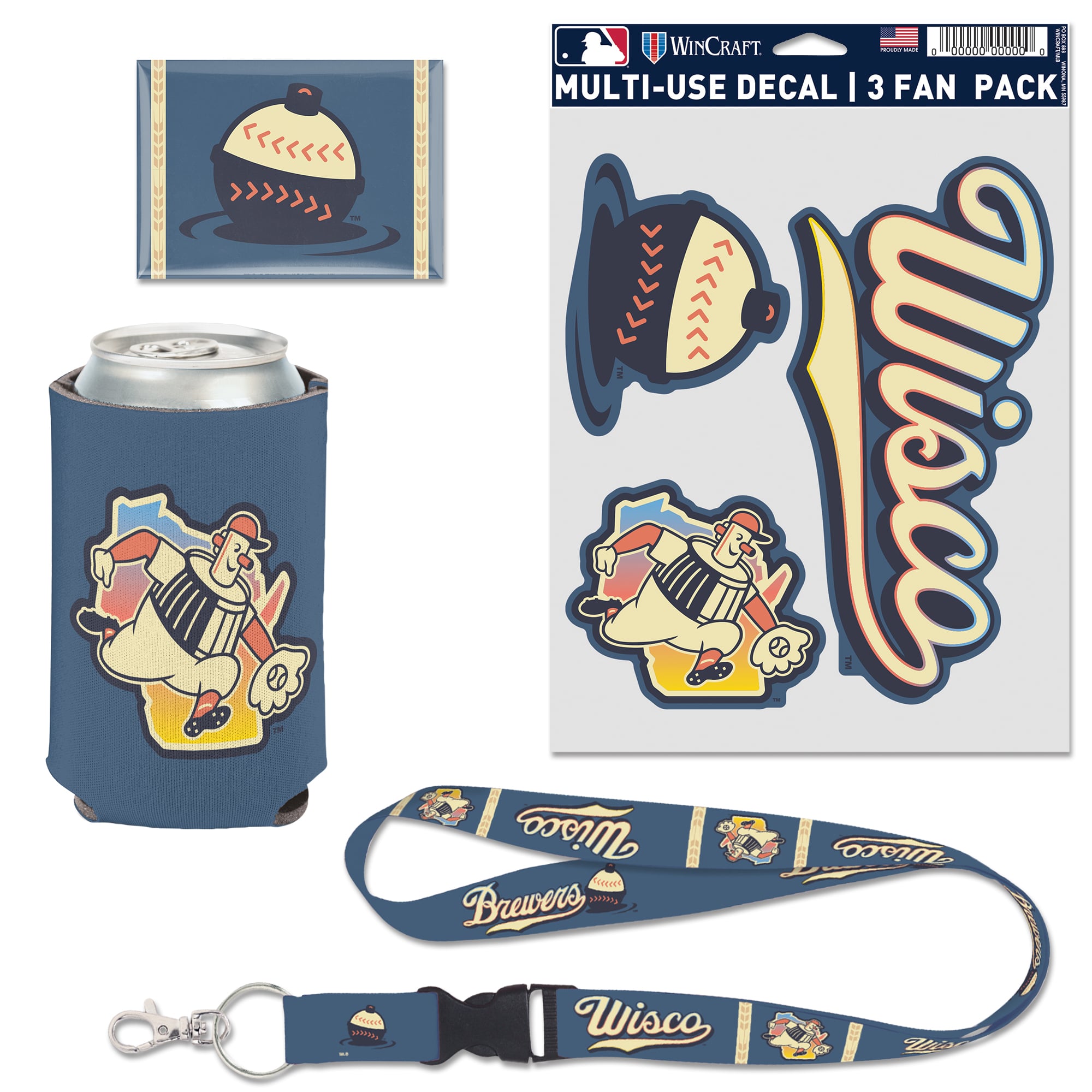 WinCraft  Milwaukee Brewers 2026 City Connect 4-Piece Fan Pack