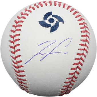 Ronald Acuña Jr. Venezuela Baseball Autographed 2026 World Baseball Classic Baseball