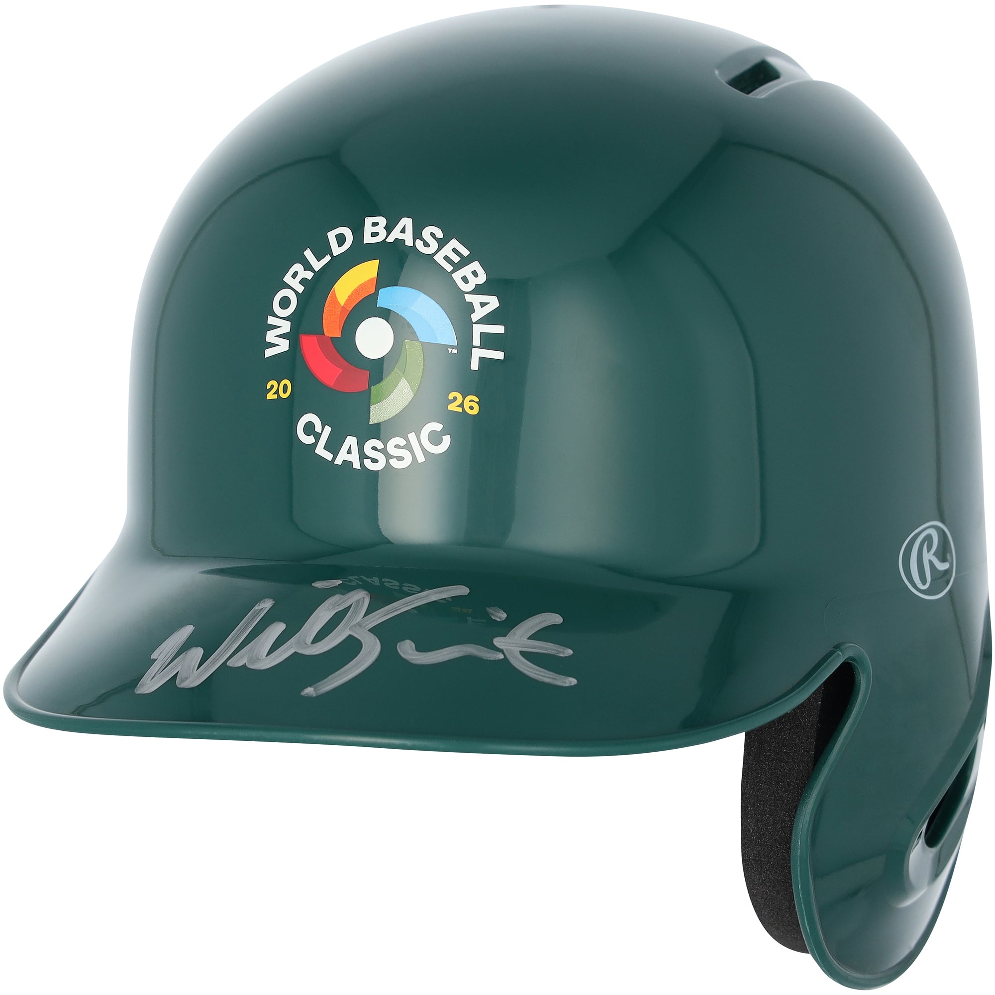 Will Smith USA Baseball Autographed 2026 World Baseball Classic Logo Mini Batting Helmet