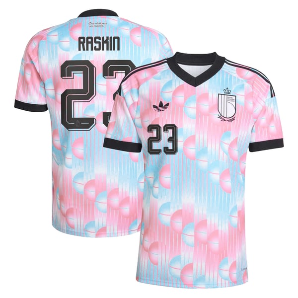 Maillot Extérieur Belgique 26 adidas avec flocage Raskin 23