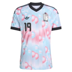 Maillot Extérieur Belgique 26 Authentique adidas avec flocage Moreira 19, vue 3