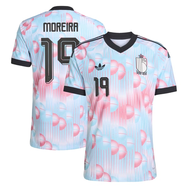 Maillot Extérieur Belgique 26 Authentique adidas avec flocage Moreira 19