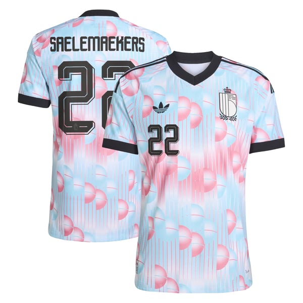 Maillot Extérieur Belgique 26 Authentique adidas avec flocage Saelemaekers 22