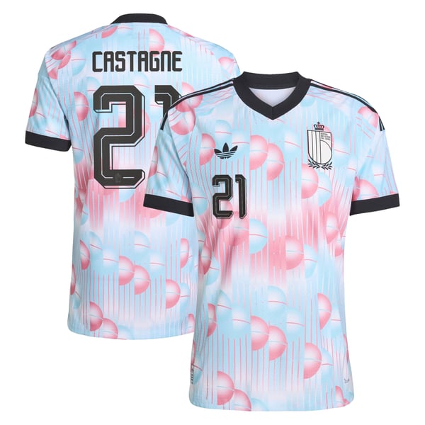 Maillot Extérieur Belgique 26 Authentique adidas avec flocage Castagne 21