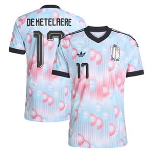 Maillot Extérieur Belgique 26 Authentique adidas avec flocage De Ketelaere 17, vue 2