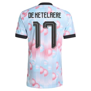 Maillot Extérieur Belgique 26 Authentique adidas avec flocage De Ketelaere 17, vue 4