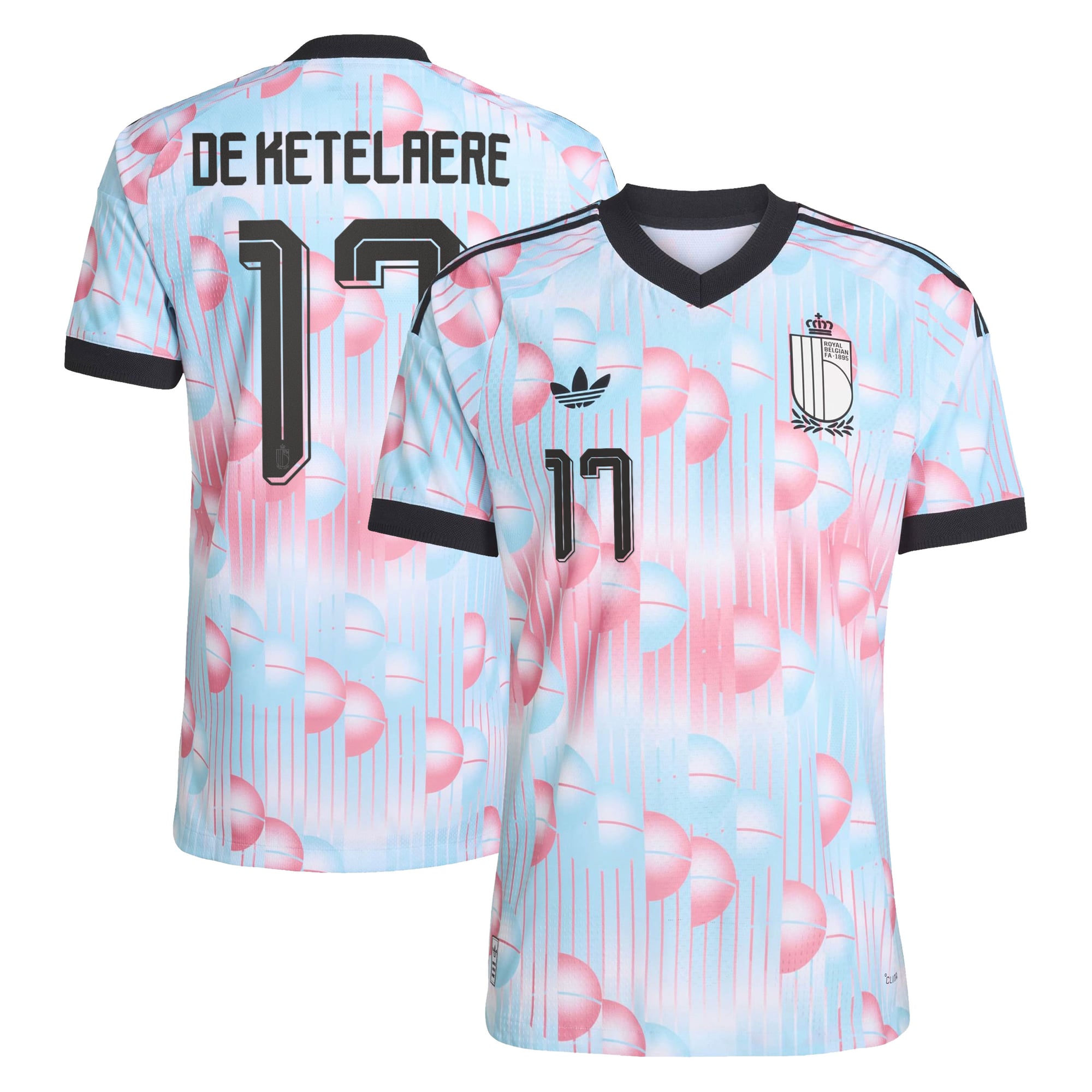 Maillot Extérieur Belgique 26 Authentique adidas avec flocage De Ketelaere 17