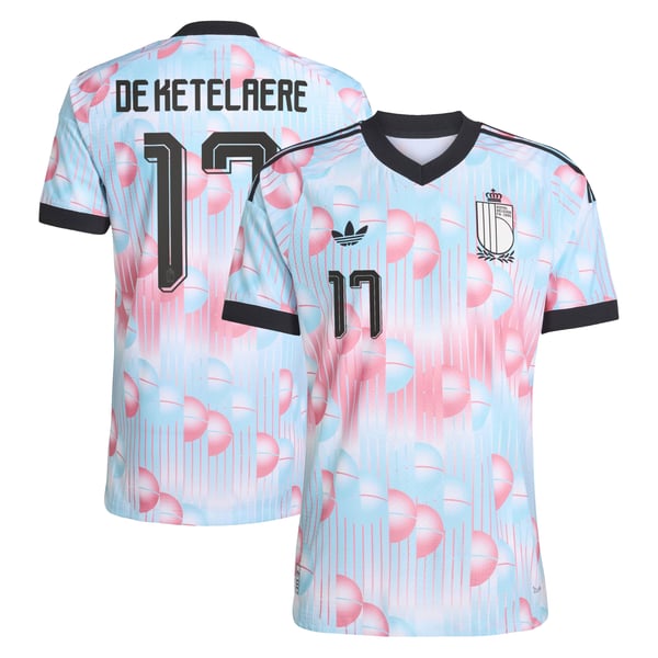 Maillot Extérieur Belgique 26 Authentique adidas avec flocage De Ketelaere 17