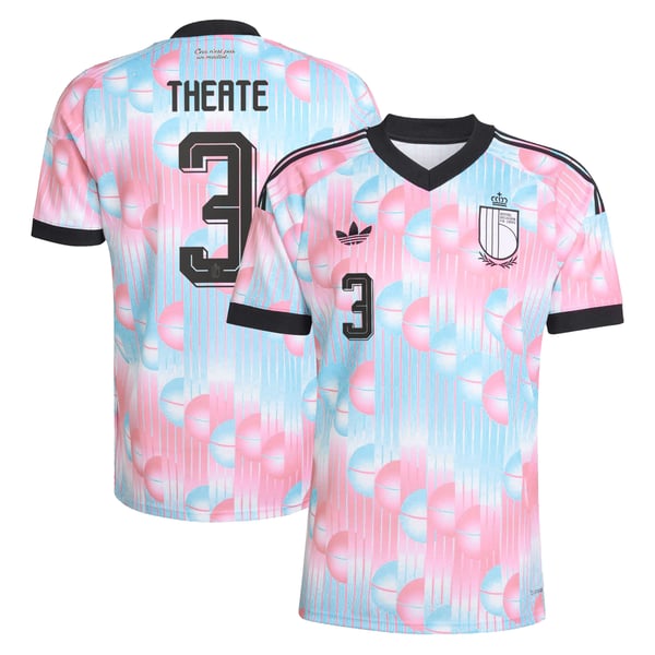 Maillot Extérieur Belgique 26 adidas avec flocage Theate 3