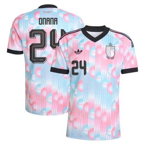 Maillot Extérieur Belgique 26 adidas avec flocage Onana 24, vue 1