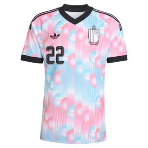 Maillot Extérieur Belgique 26 adidas avec flocage Saelemaekers 22, vue 3