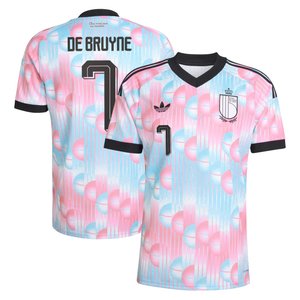 Maillot Extérieur Belgique 26 adidas avec flocage De Bruyne 7, vue 1