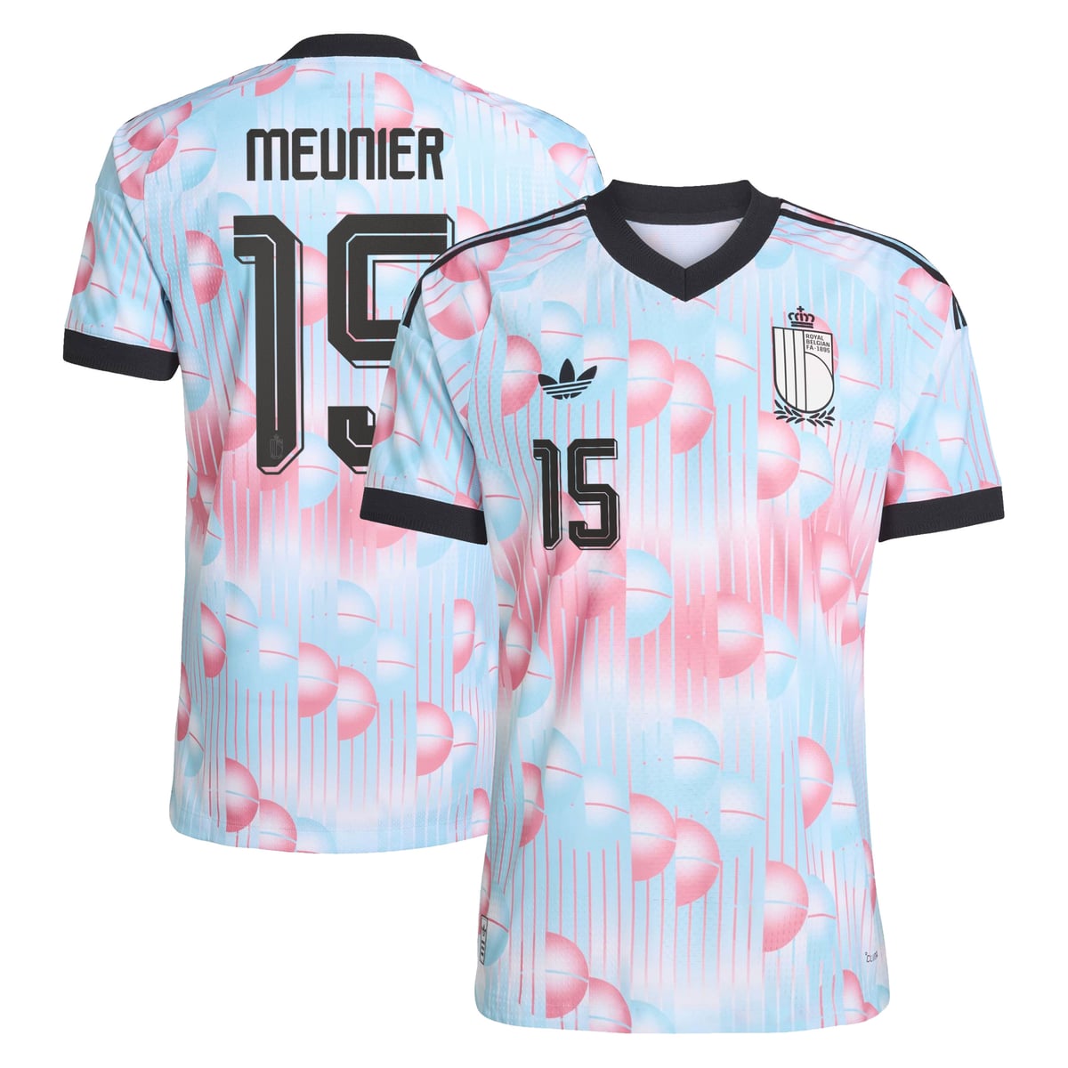 Maillot Extérieur Belgique 26 Authentique adidas avec flocage Meunier 15