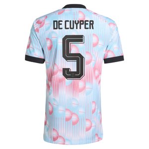 Maillot Extérieur Belgique 26 Authentique adidas avec flocage De Cuyper 5, vue 4