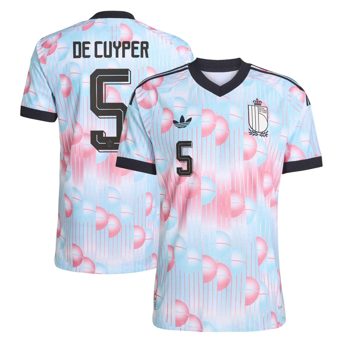 Maillot Extérieur Belgique 26 Authentique adidas avec flocage De Cuyper 5