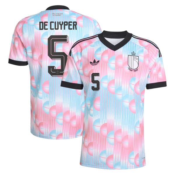 Maillot Extérieur Belgique 26 adidas avec flocage De Cuyper 5