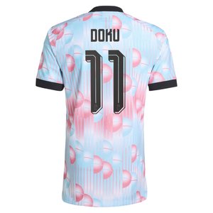 Maillot Extérieur Belgique 26 Authentique adidas avec flocage Doku 11, vue 4