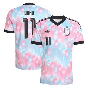 Maillot Extérieur Belgique 26 adidas avec flocage Doku 11, vue 1