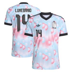 Maillot Extérieur Belgique 26 Authentique adidas avec flocage Lukebakio 14, vue 2