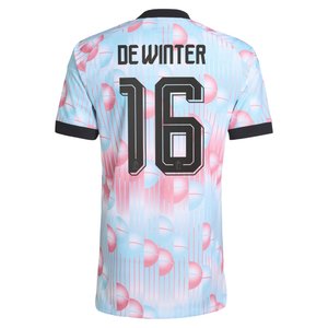 Maillot Extérieur Belgique 26 Authentique adidas avec flocage De Winter 16, vue 4