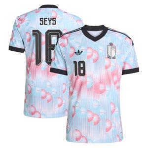 Maillot Extérieur Belgique 26 Authentique adidas avec flocage Seys 18, vue 1