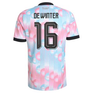 Maillot Extérieur Belgique 26 adidas avec flocage De Winter 16, vue 4