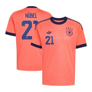 Maillot extérieur de gardien de but de l'équipe nationale d'Allemagne adidas 2026 avec flocage Nübel 21, vue 2