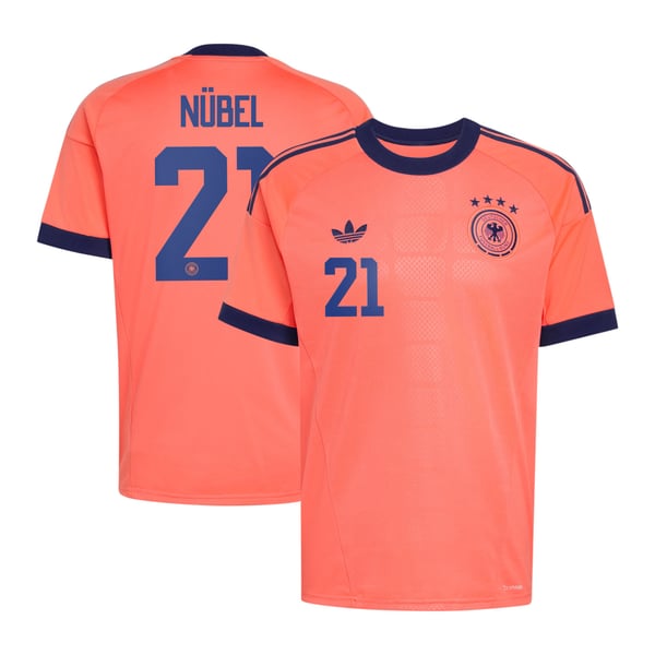 Maillot extérieur de gardien de but de l'équipe nationale d'Allemagne adidas 2026 avec flocage Nübel 21