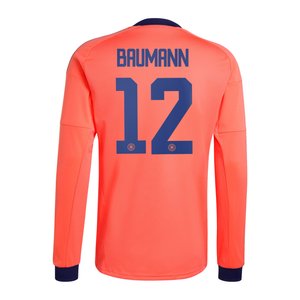 Maillot extérieur de gardien de but de l'équipe nationale d'Allemagne adidas 2026 - Manches longues avec flocage Baumann 12, vue 4